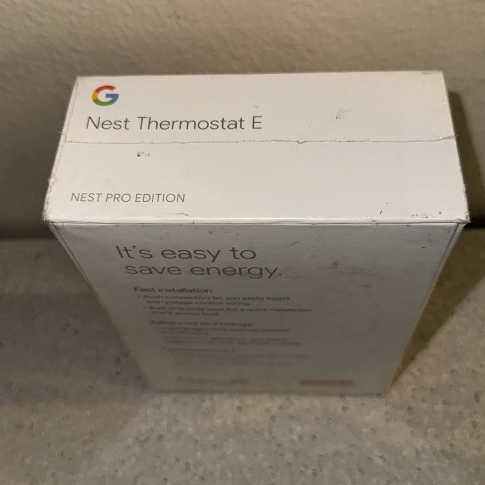 Google Nest Thermostat E Nest Pro Edition New in Box‎